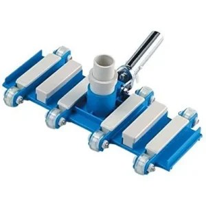 Pool Weasel 14″ wide, steerable vacuum head with hose decoiler swivel