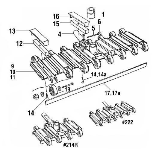Replaceable vacuum head parts