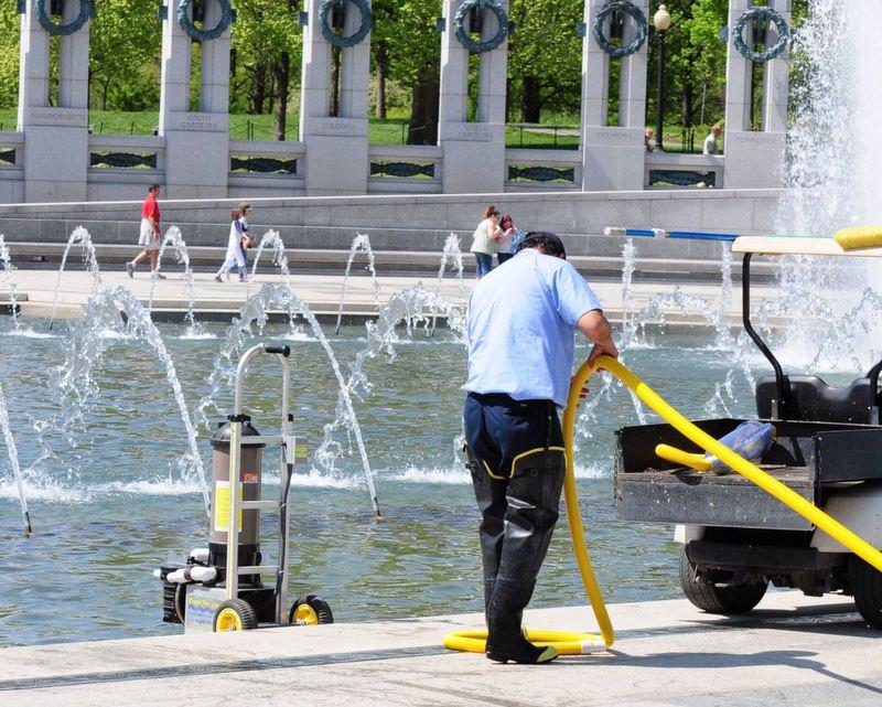 Still on duty at the WWII Memorial